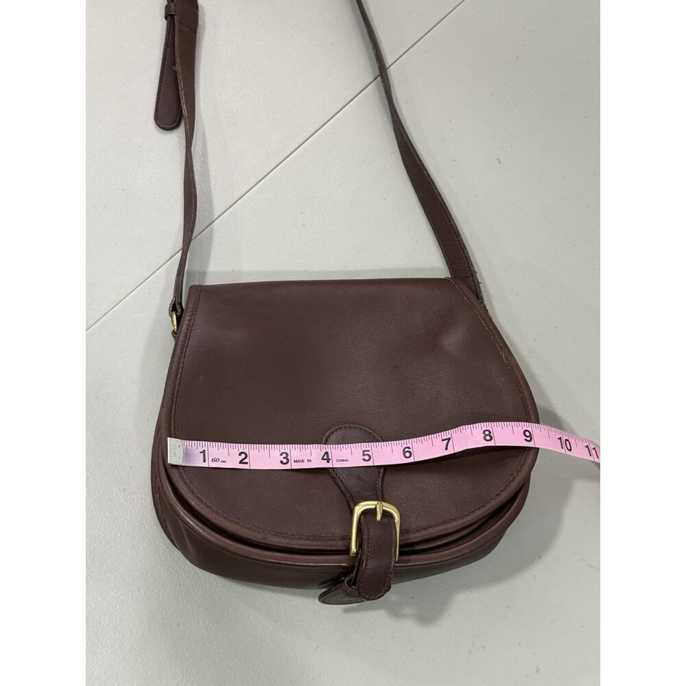 Vintage Rare Coach Dark Brown Leather Saddle Bag Classic Crossbody Bonnie Cashin - Picture 14 of 16